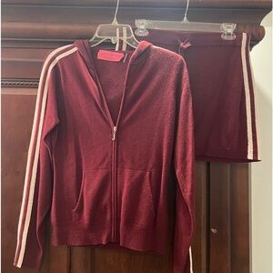 Vintage juicy sweater material shirt and jacket